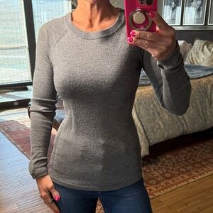 Lululemon Athletica Charcoal Long Sleeve Sweater